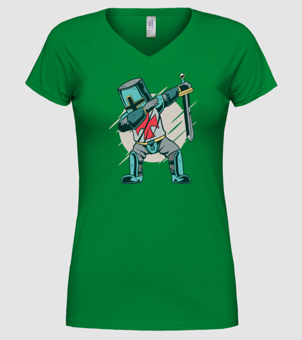 Cavaler DAB model verde pe tricou