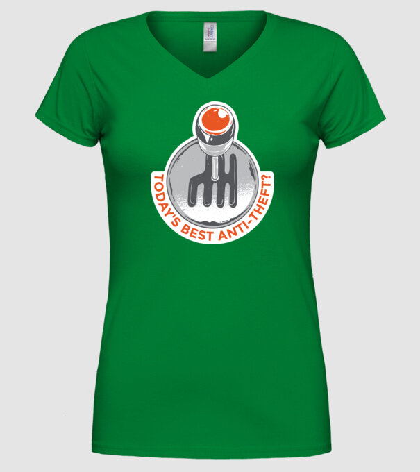 Cutia de viteze manuală este cel mai bun anti-furt tricou amuzant model verde pe tricou
