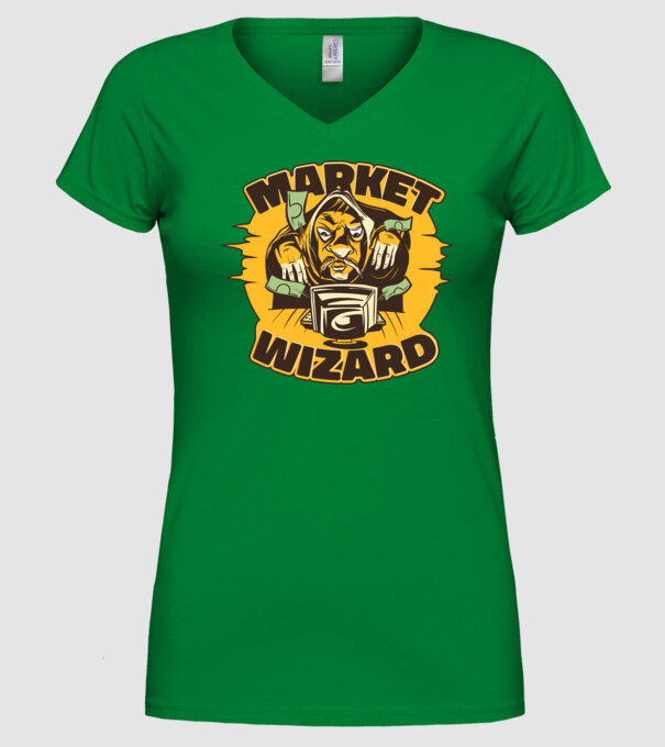 Guru al pieței bursiere model verde pe tricou