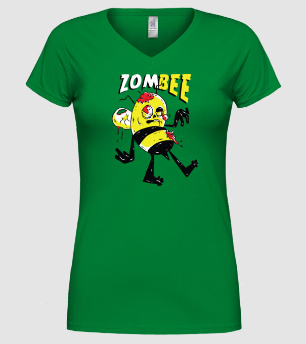 Zombee Albină Zombie model verde pe tricou