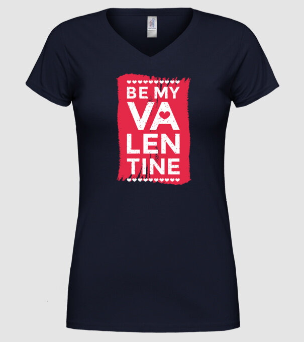 'Fii dragostea mea Tricou drăguț pentru Valentine''s Day' model albastru închis pe tricou