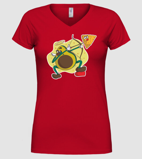 Dragoste de Avocado model roșu pe tricou