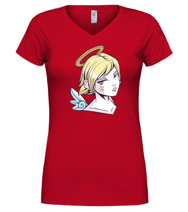  model  pe tricou