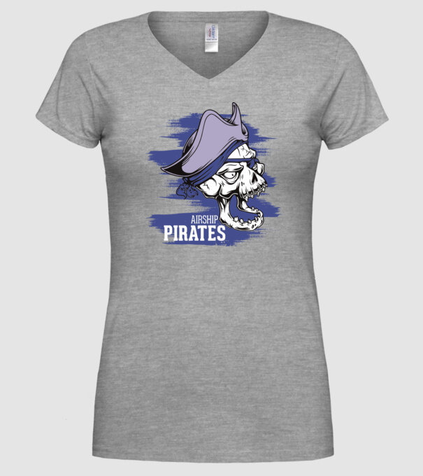 Airship Pirates 2 - Pirat model gri pe tricou
