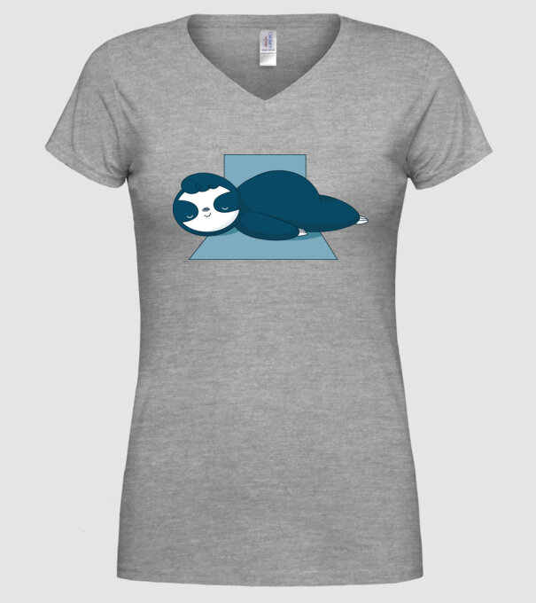 Leneș dormind model gri pe tricou