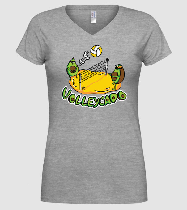 Avocado Volei model gri pe tricou