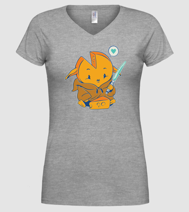Baby Gouda model gri pe tricou