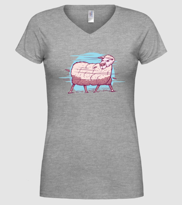 Miel în furtună model gri pe tricou