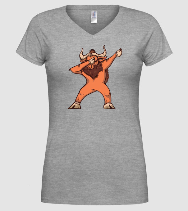 Bivol DAB model gri pe tricou