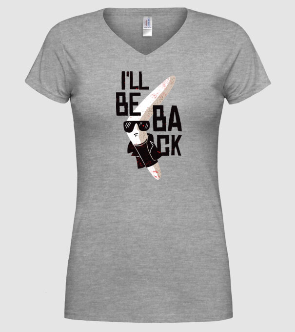 'Boomerang - Mă voi întoarce - I''ll be back' model gri pe tricou