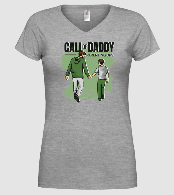 Call of Daddy - Pentru tata model gri pe tricou