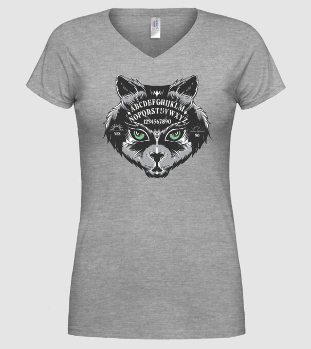 cap pisică joc de aventură model gri pe tricou