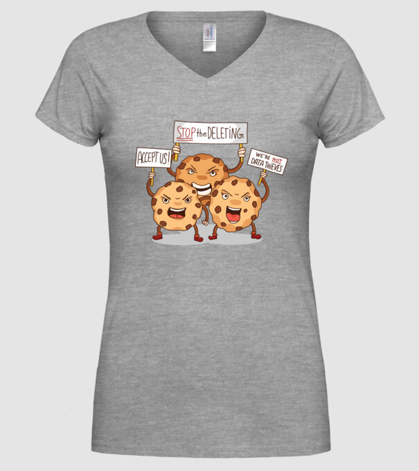 Protest Cookie model gri pe tricou