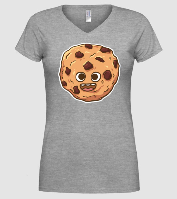 Cookie drăguț model gri pe tricou