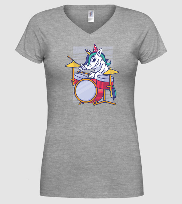 Unicorn Baterist Zi de naștere model gri pe tricou