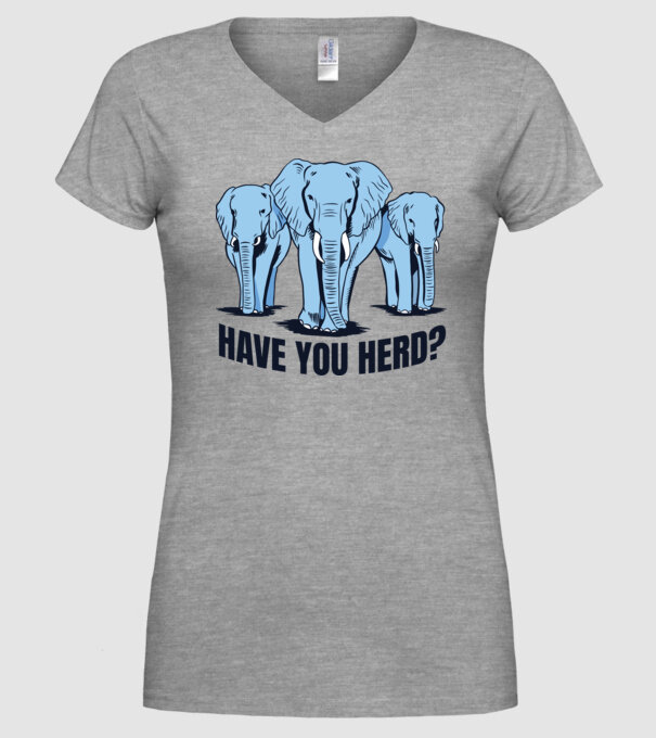 Elefanți model gri pe tricou