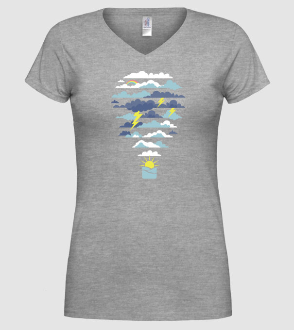Nor Balon model gri pe tricou