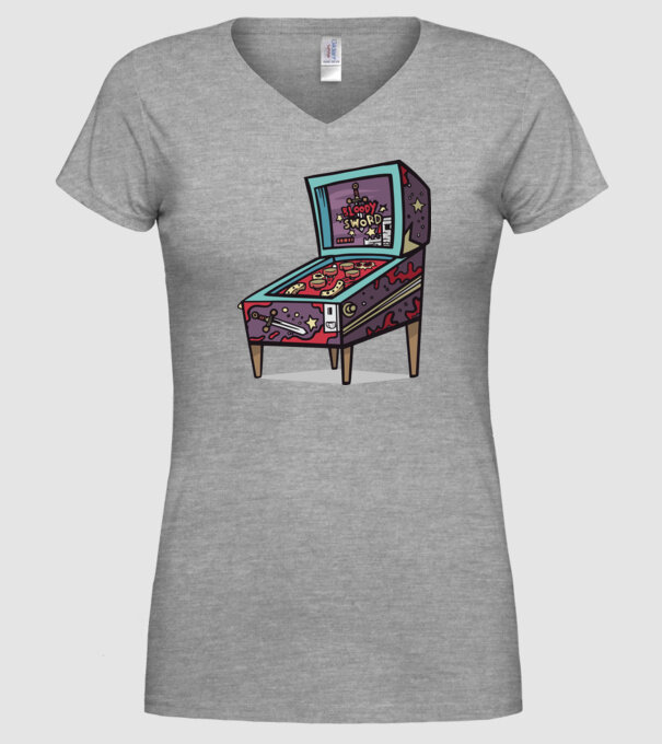 Flipper model gri pe tricou