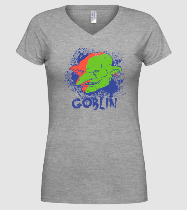 Goblin model gri pe tricou