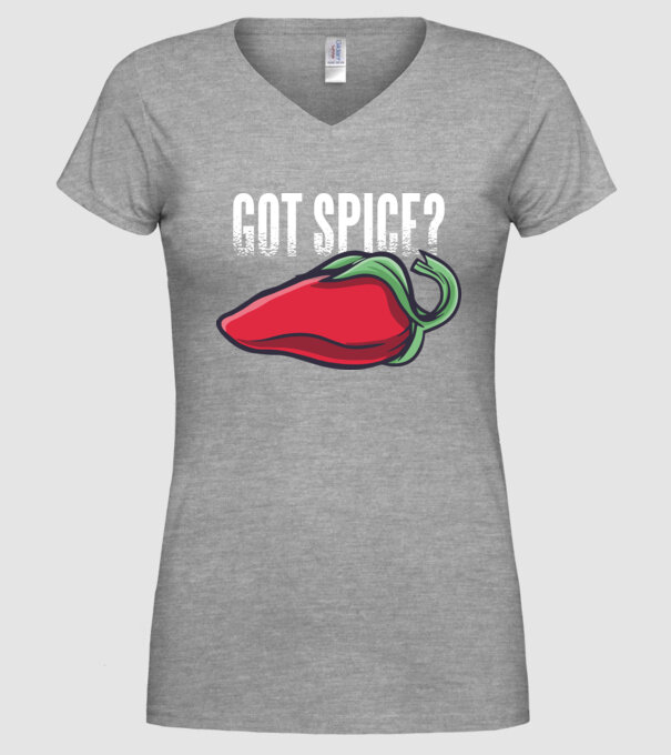 Got Spice ardei model gri pe tricou