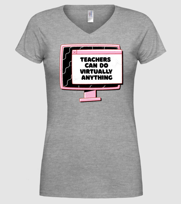 Home Office Pentru profesori model gri pe tricou