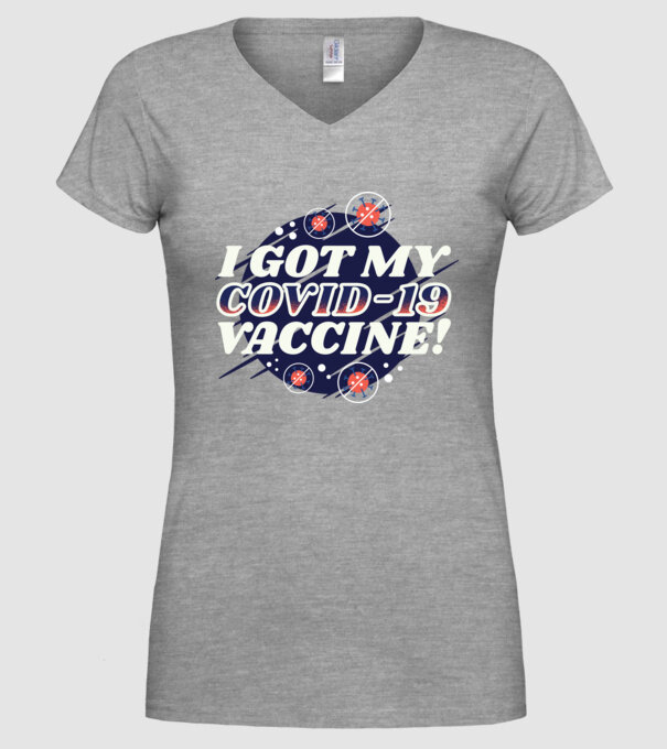 I got my Vaccine model gri pe tricou