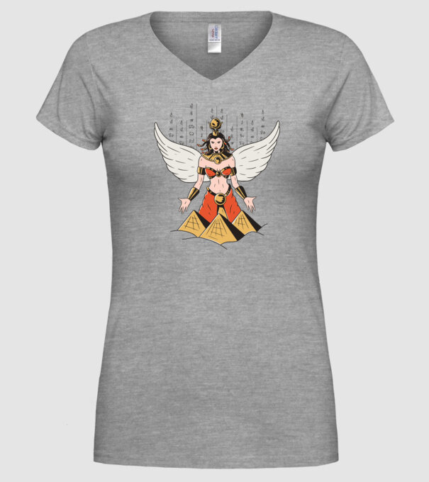 Zeița Isis model gri pe tricou