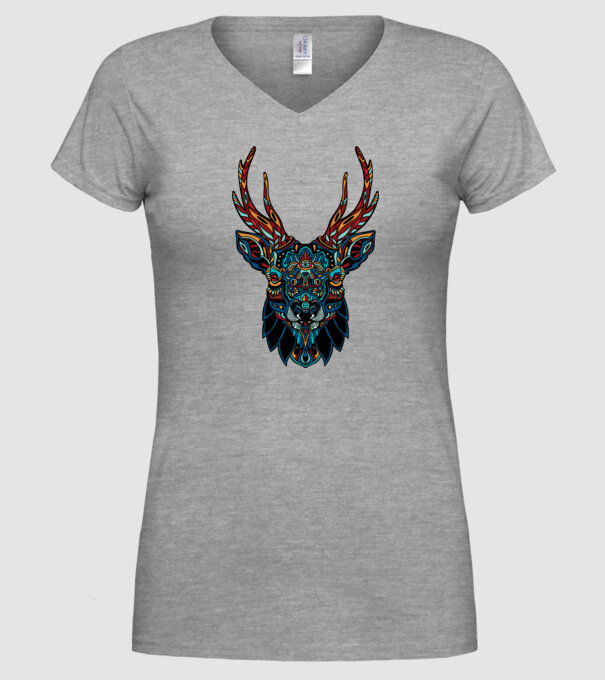 Elan model gri pe tricou