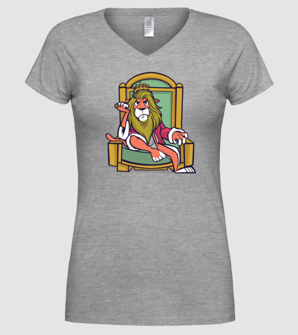 Lion King model gri pe tricou