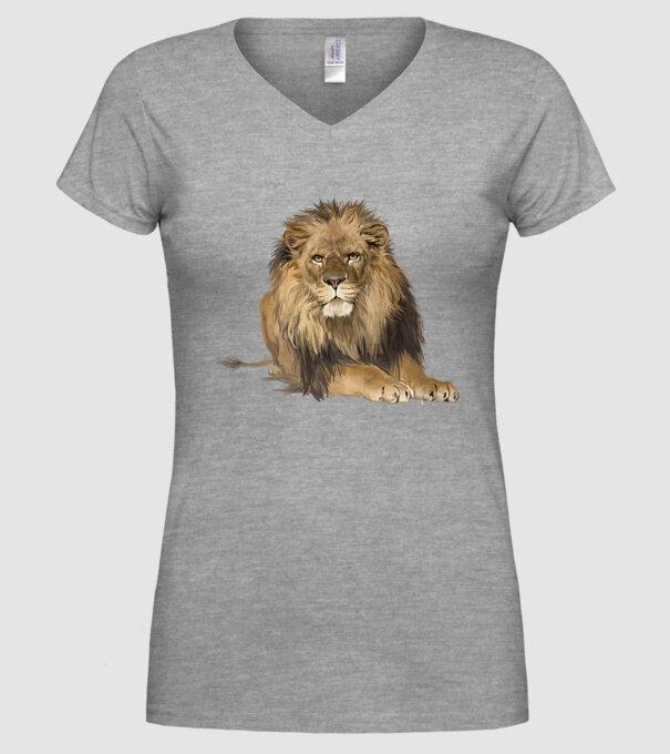 lion king model gri pe tricou