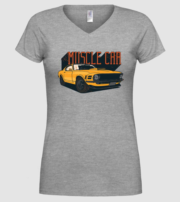 Mașină sport cool model gri pe tricou