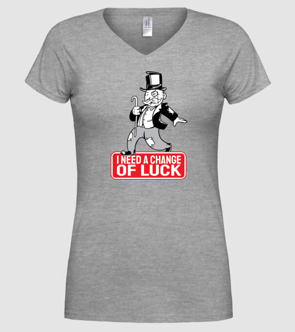 Monopoly - Am nevoie de puțin noroc model gri pe tricou