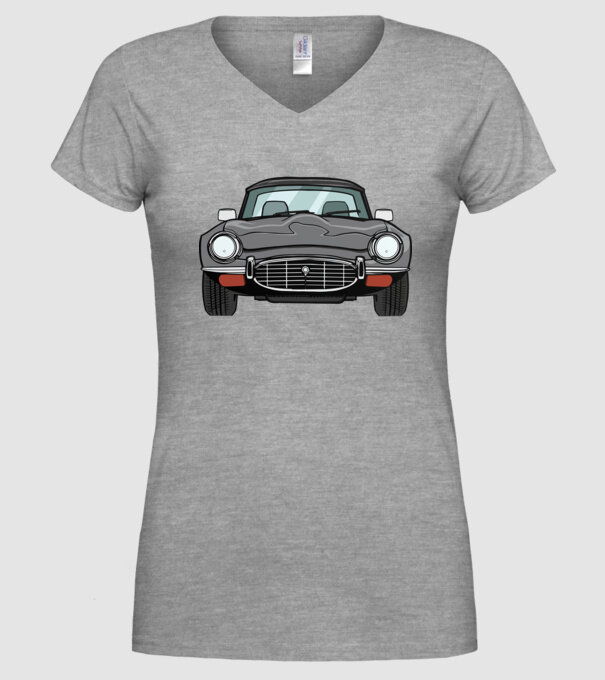 Mașină veche model gri pe tricou