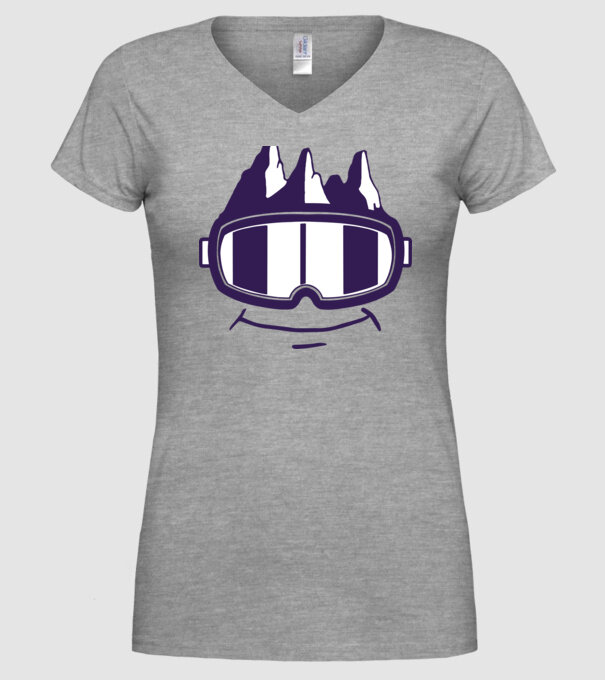 Ochelari de schi Smiley model gri pe tricou