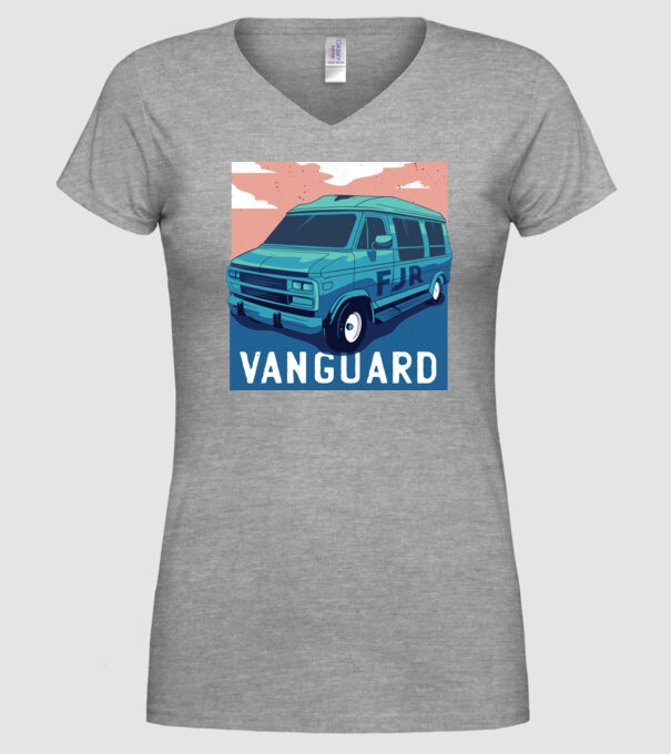 Microbus Sport Autocaravană model gri pe tricou