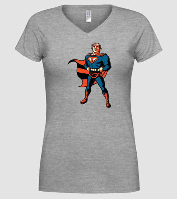 Super Trump Usa 2020 model gri pe tricou