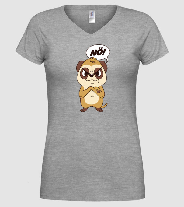 Suricată model gri pe tricou