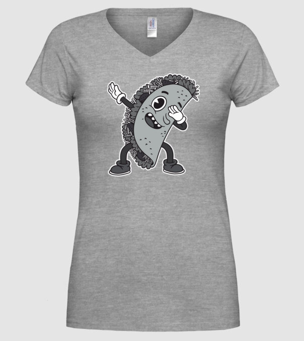 Taco DAB model gri pe tricou
