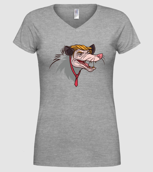 Trump Opossum model gri pe tricou