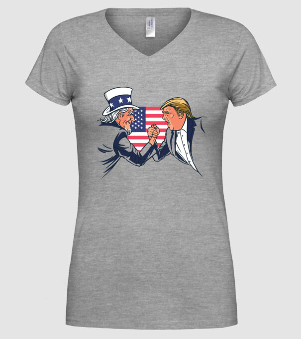 Trump Vs Unchiul Sam SUA 2020 alegeri prezidențiale model gri pe tricou