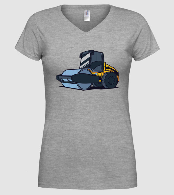 Rulou compresor model gri pe tricou
