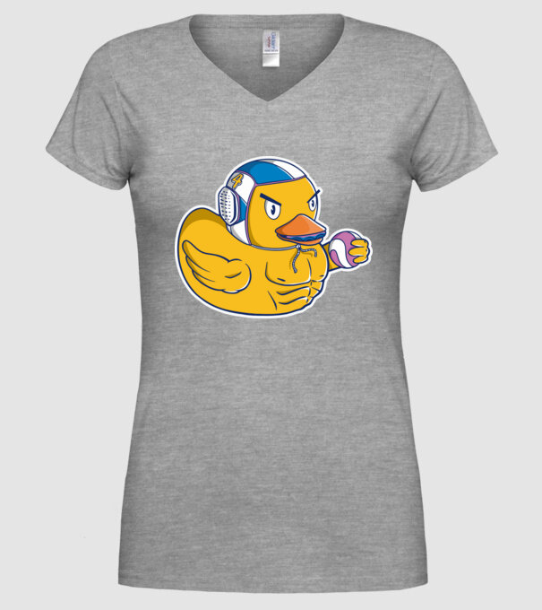 Rață polo pe apă model gri pe tricou