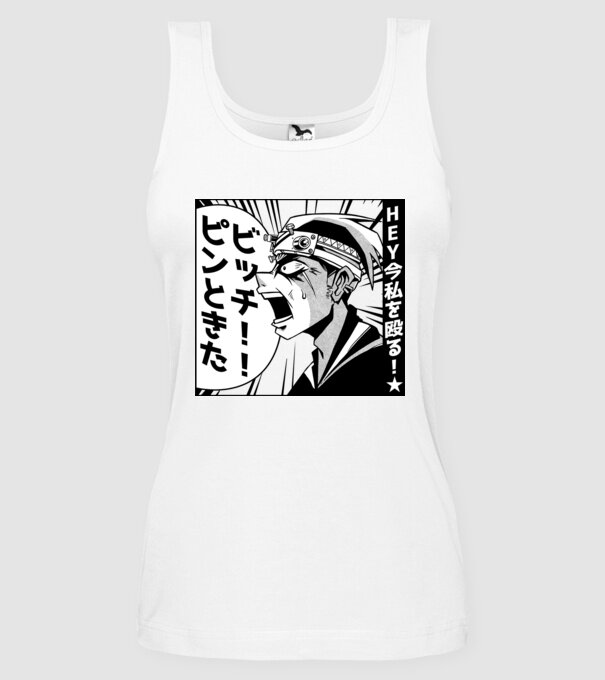 Cap Anime Manga model alb pe tricou