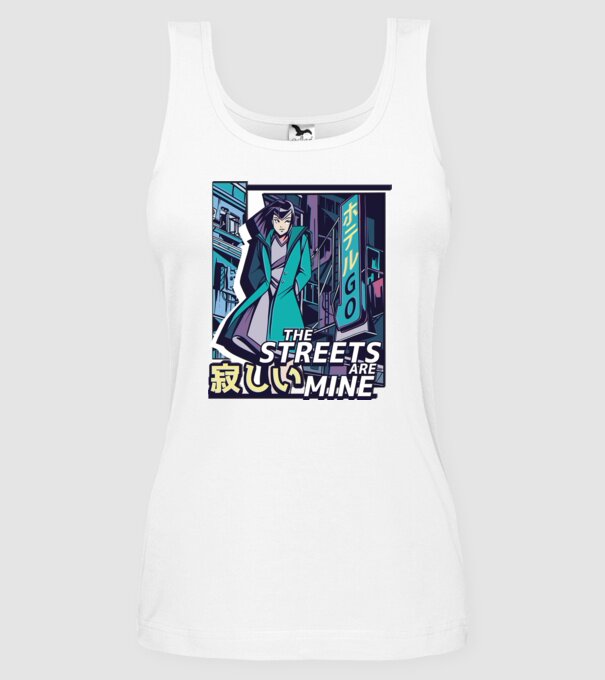 Anime Vaporwave benzi desenate model alb pe tricou