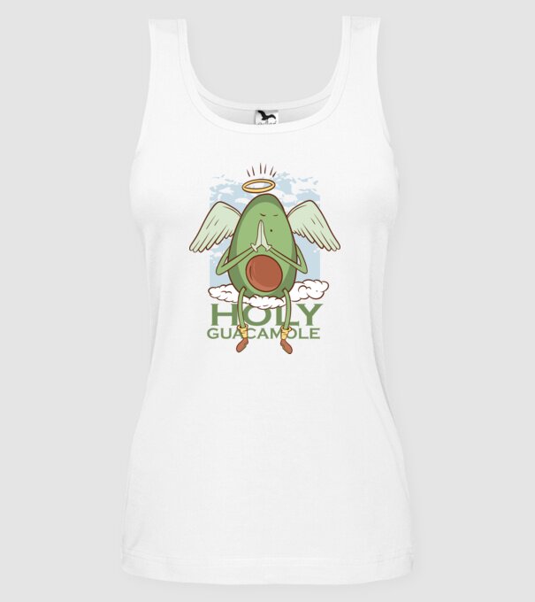 Rai avocado model alb pe tricou