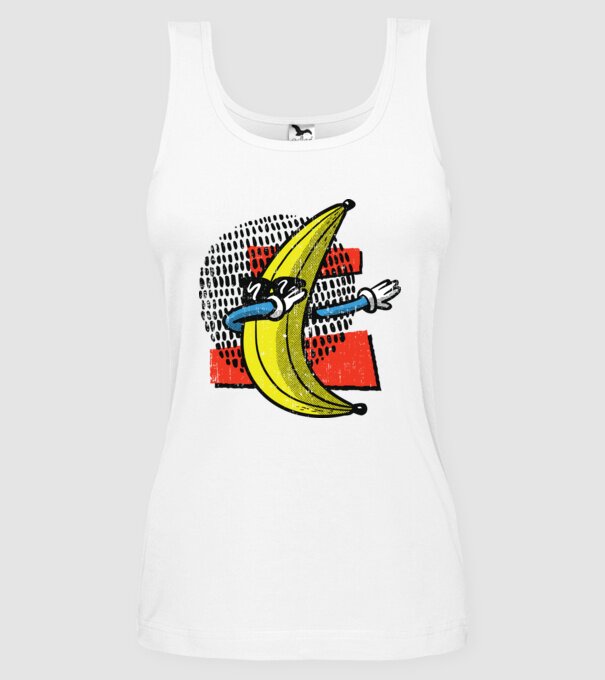 Banană DAB model alb pe tricou