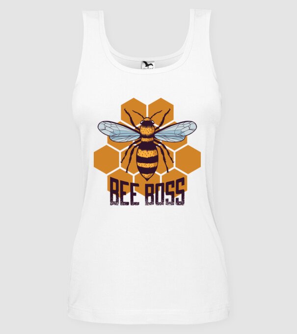 Bee Boss Șef Apicultor model alb pe tricou