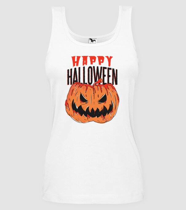 Happy Halloween Pumpkin model alb pe tricou