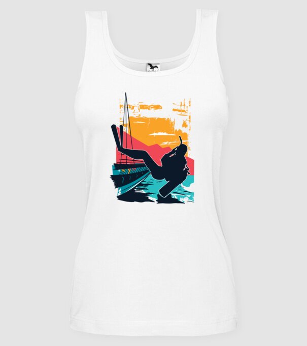 Tricou Scafandru Retro model alb pe tricou