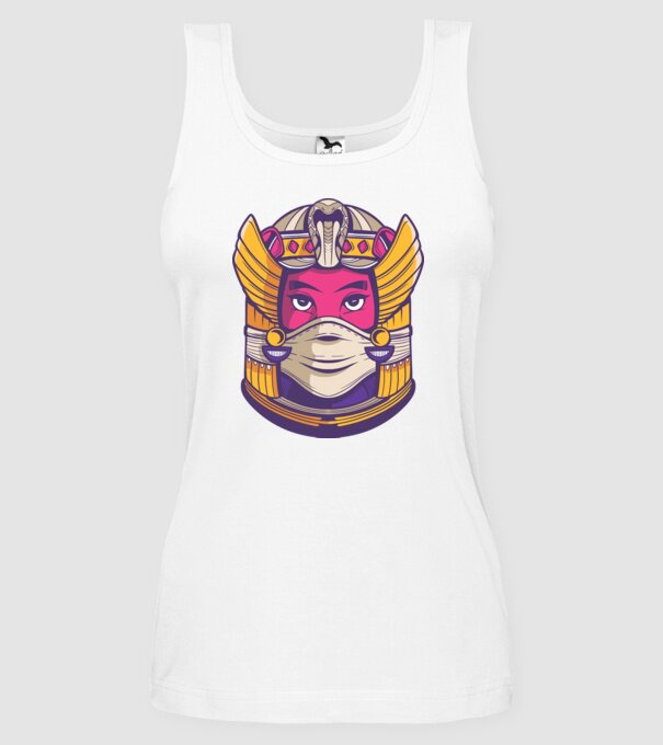 Cleopatra Mască model alb pe tricou
